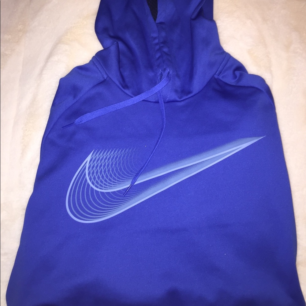 Blue Nike Swoosh Hoodie